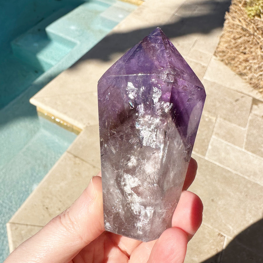 Ametrine Phantom Tower with Rainbows
