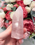 Rose Quartz Crystal Tower