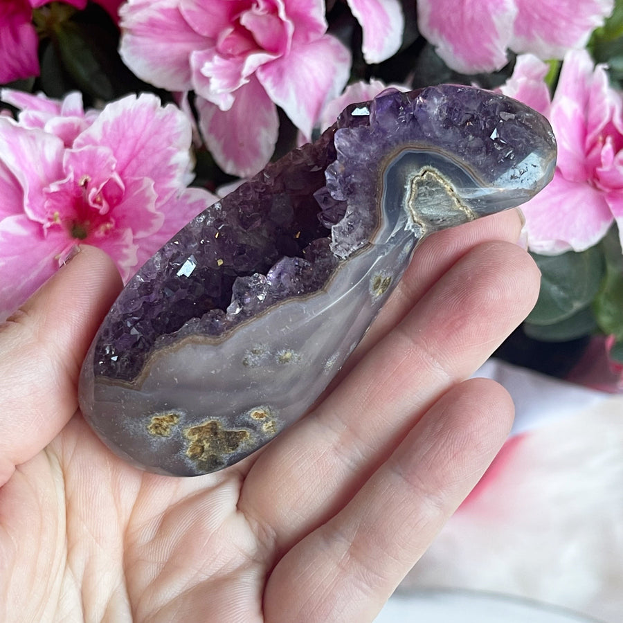 Amethyst Geode Partially Polished