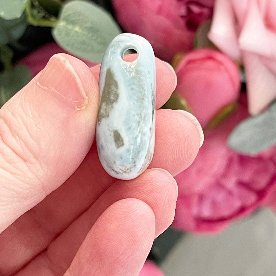 Natural Larimar Pendant Grade A