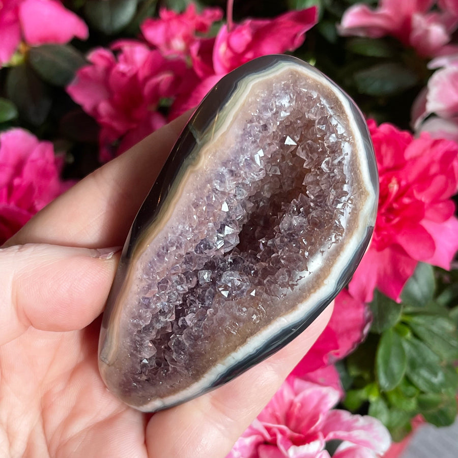 Amethyst Geode Partially Polished
