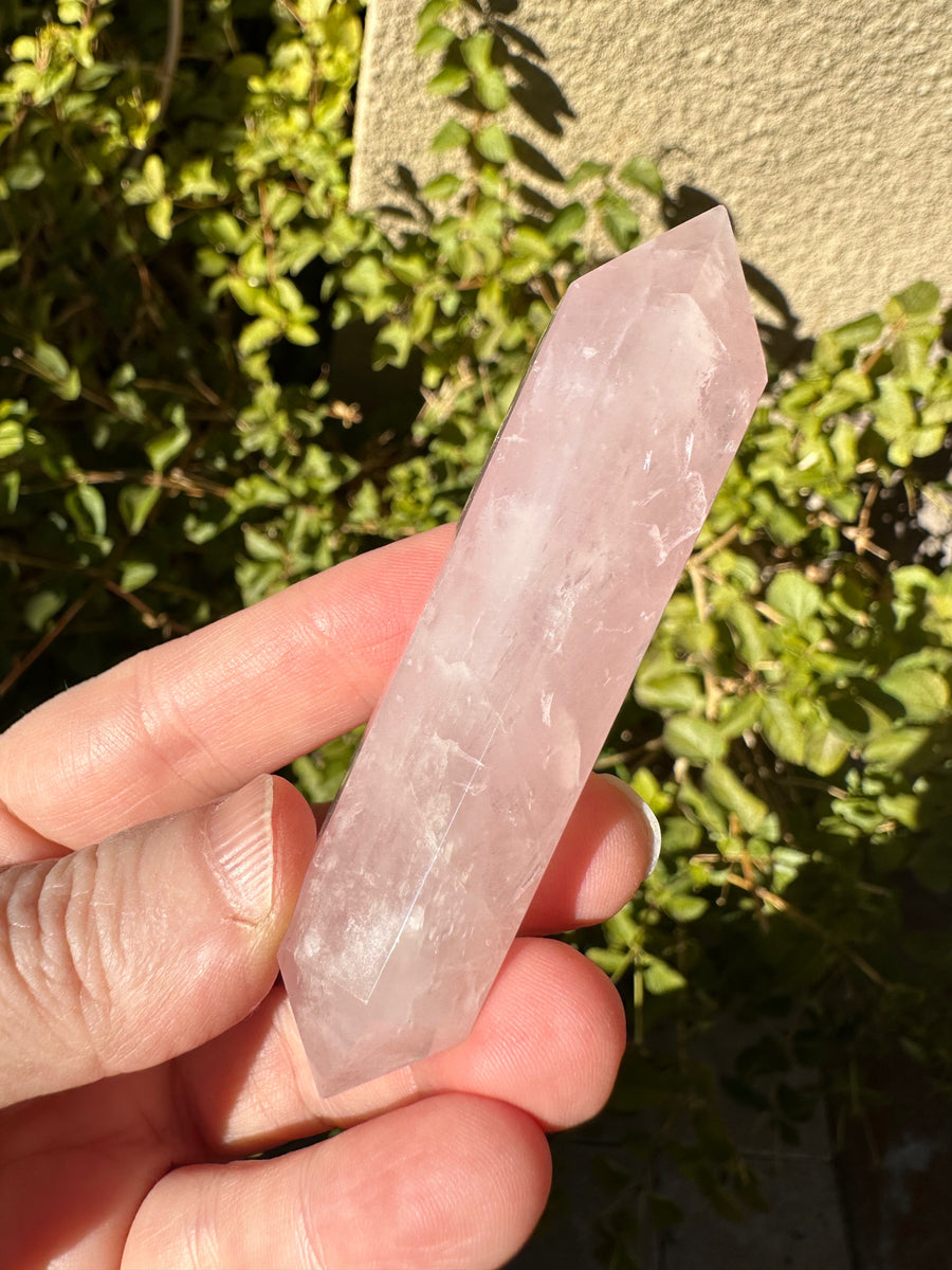DT Rose Quartz Crystal Wand