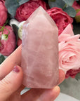 Rose Quartz Crystal Tower