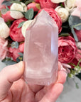 Rose Quartz Crystal Tower