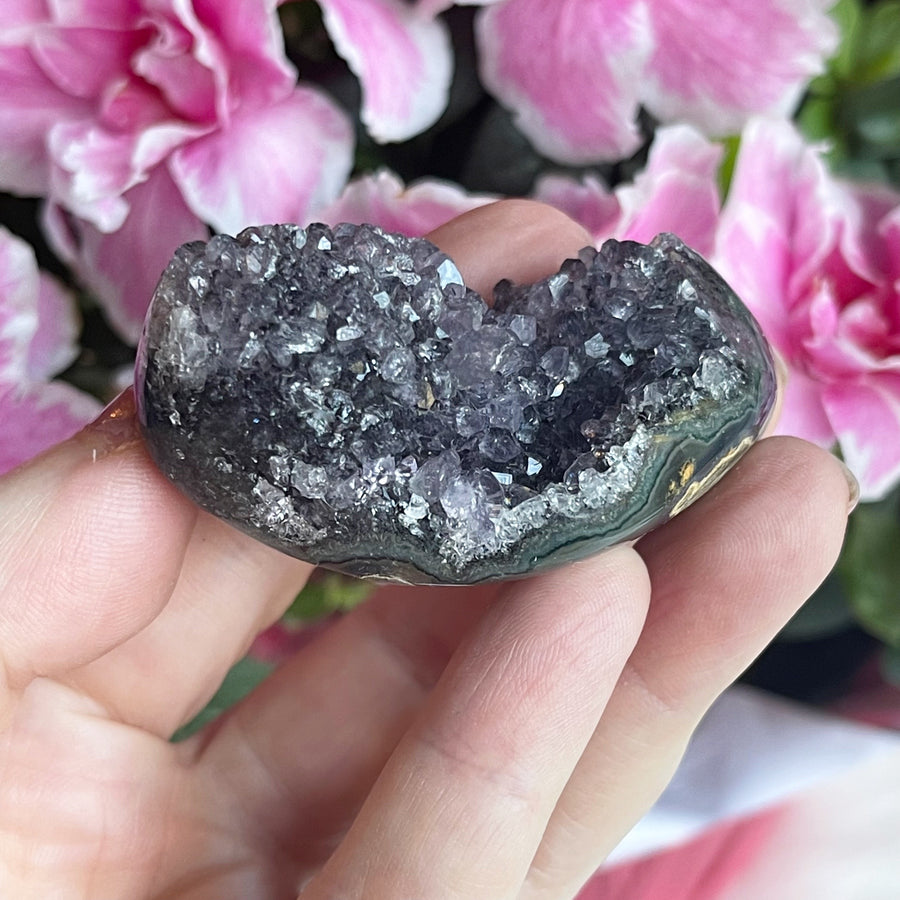 Amethyst Geode Partially Polished