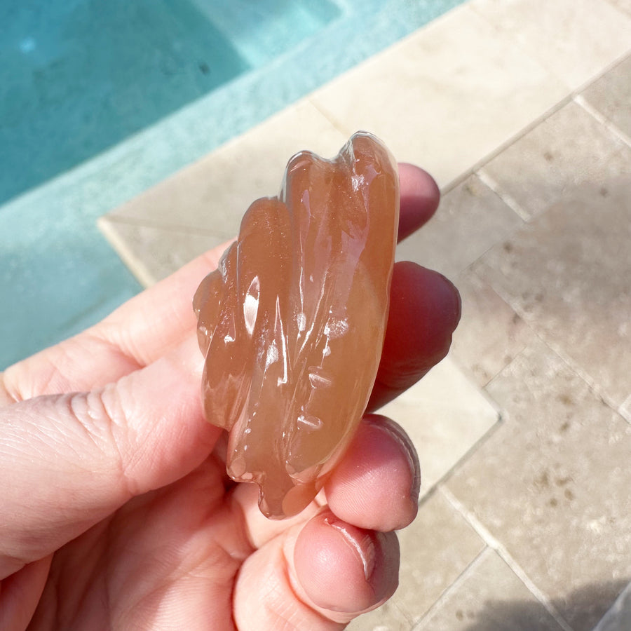 Calcite Crystal Rose Carving