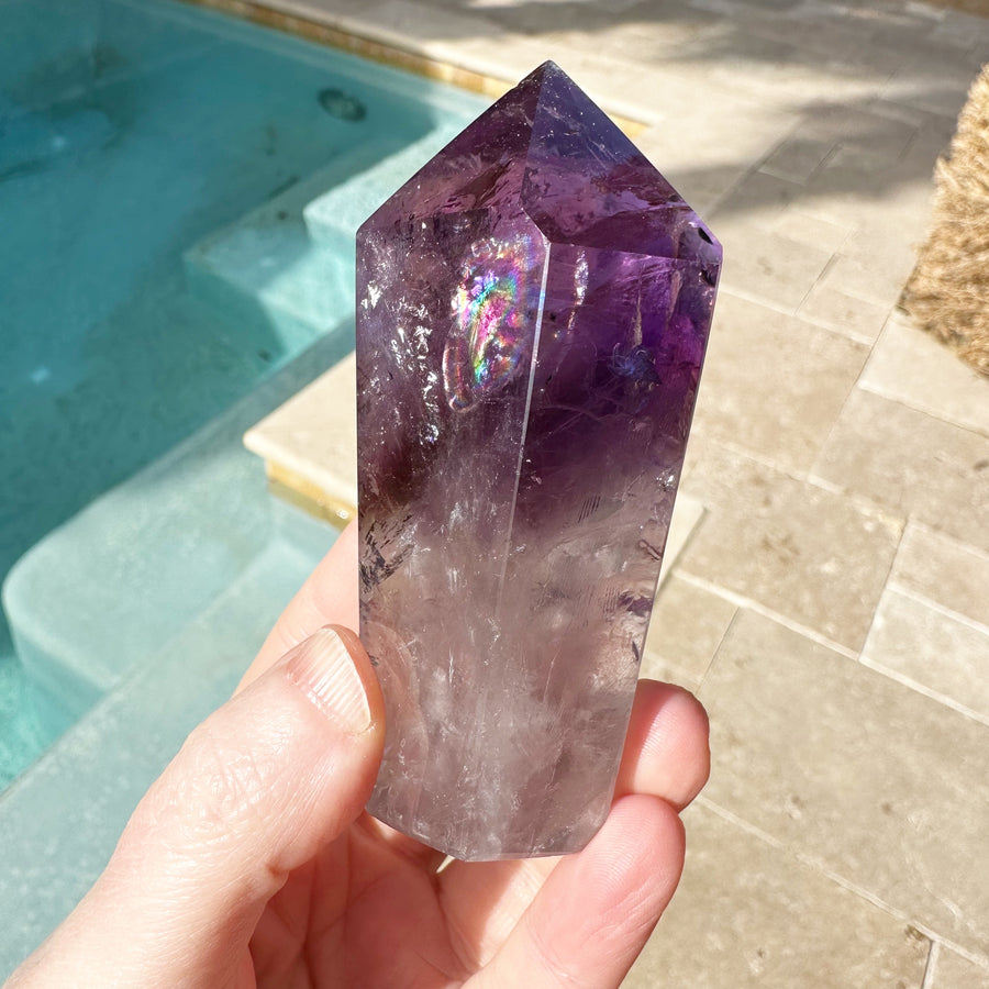 Ametrine Phantom Tower with Rainbows