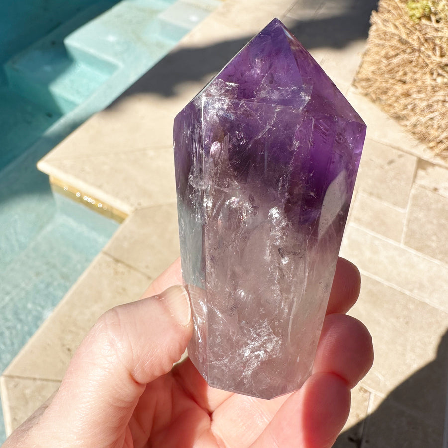 Ametrine Phantom Tower with Rainbows