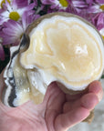 Banded Calcite Crystal Skull