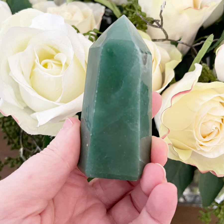 Green Aventurine Crystal Tower