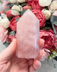 Rose Quartz Crystal Tower