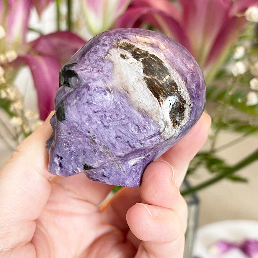 Charoite Starbeing Crystal Skull