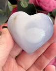 Blue Chalcedony Crystal Heart