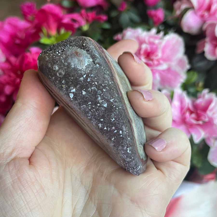 Amethyst Geode Partially Polished