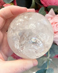 Clear Quartz Crystal Sphere with Rainbows