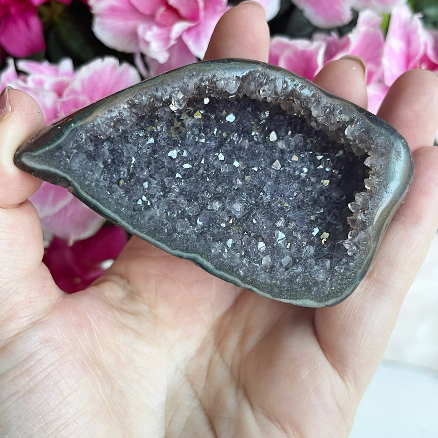 Amethyst Geode Partially Polished