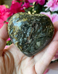 Jasper Crystal Heart with Druzy Pockets