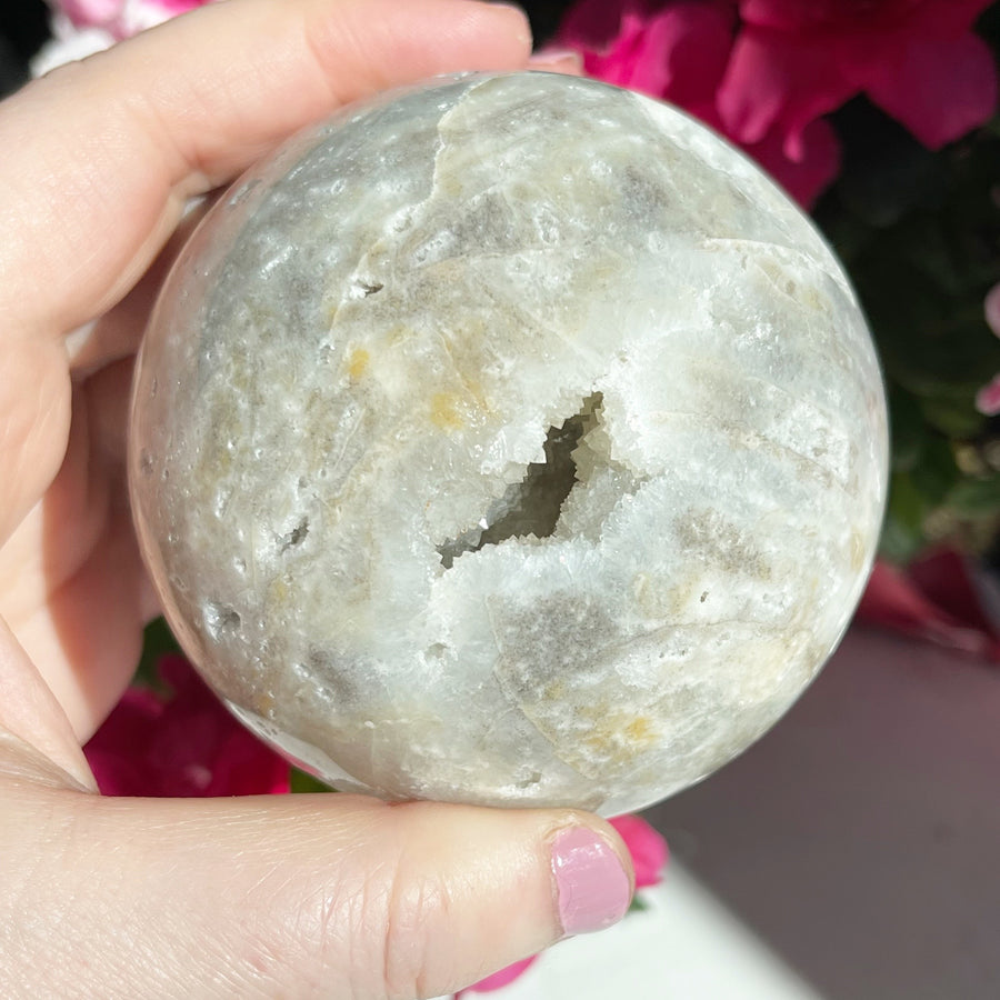 Druzy Agate Crystal Sphere