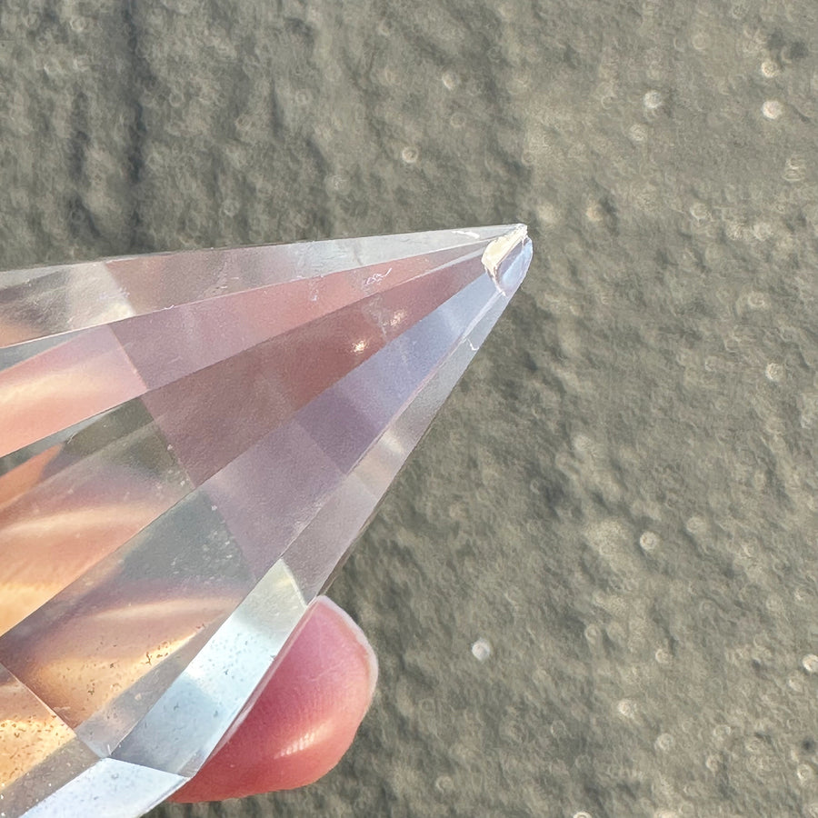 Chlorite Quartz Vogel Style Wand 12 Sided