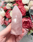 Rose Quartz Crystal Tower