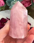Rose Quartz Crystal Tower