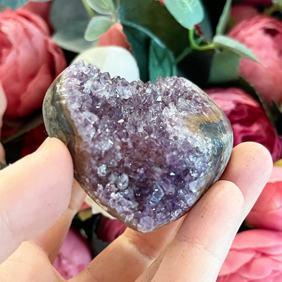 Amethyst Geode Heart