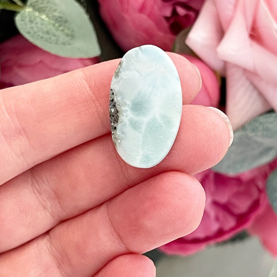Natural Larimar Cabochon Grade A