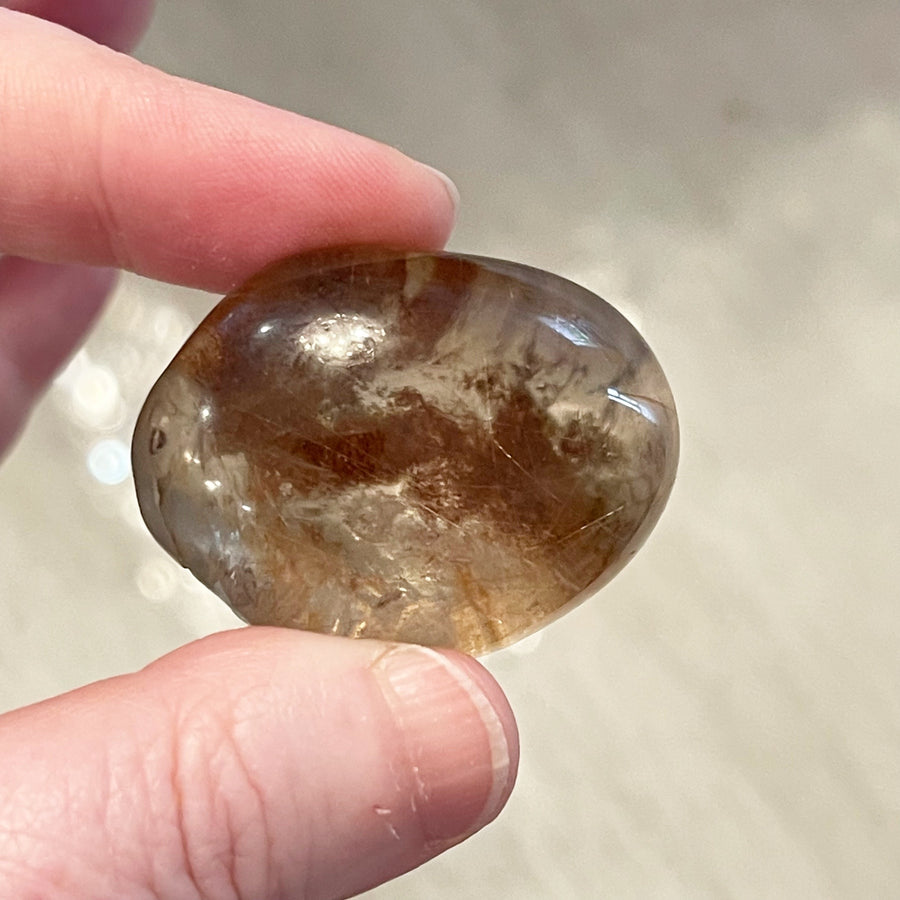 Chlorite Phantom Dream Quartz Crystal Lens