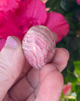 Rhodochrosite Crystal Heart Carving Grade A