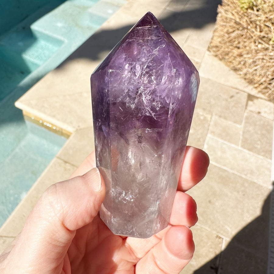 Ametrine Phantom Tower with Rainbows