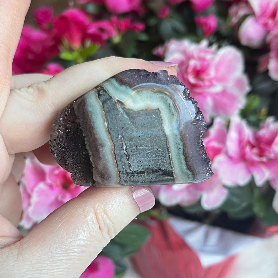 Amethyst Geode Partially Polished