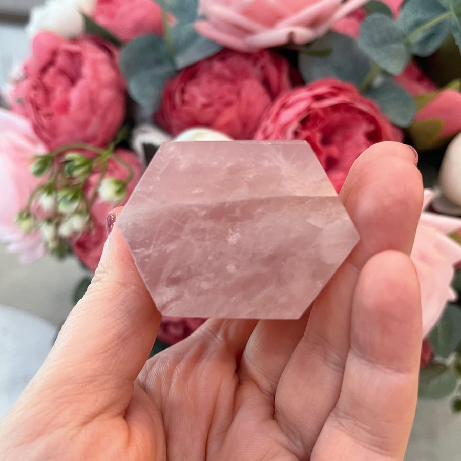 Rose Quartz Crystal Tower
