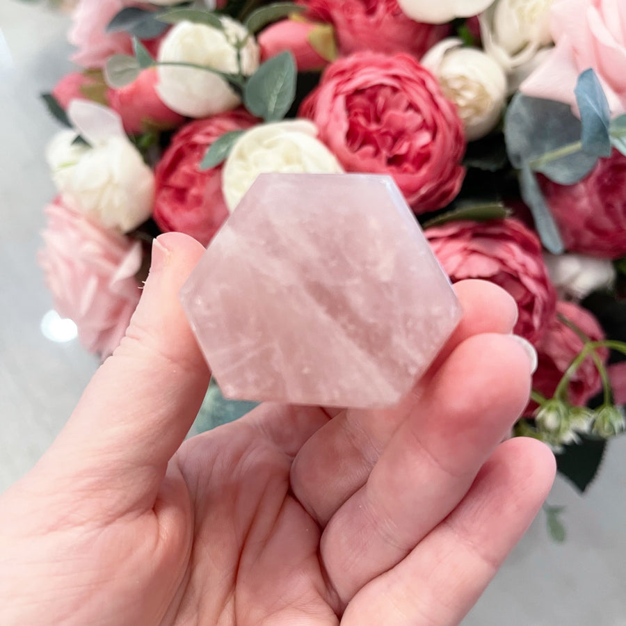 Rose Quartz Crystal Tower