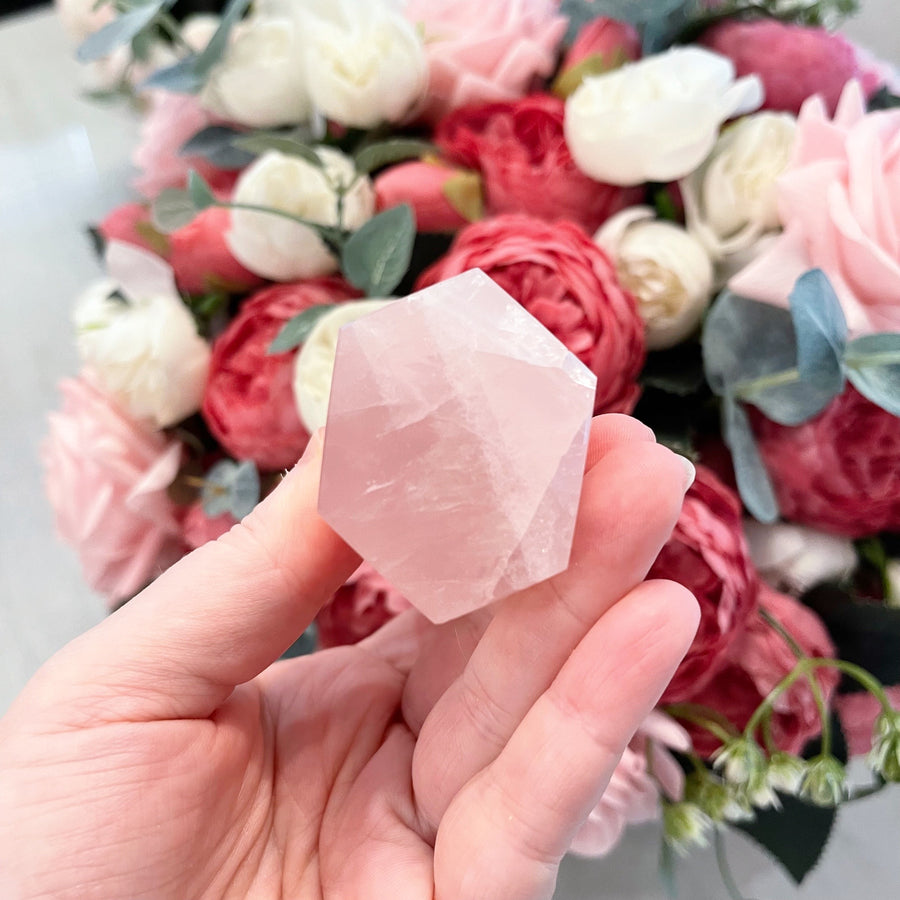 Rose Quartz Crystal Tower