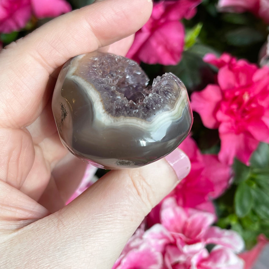Amethyst Geode Partially Polished