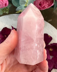 Rose Quartz Crystal Tower