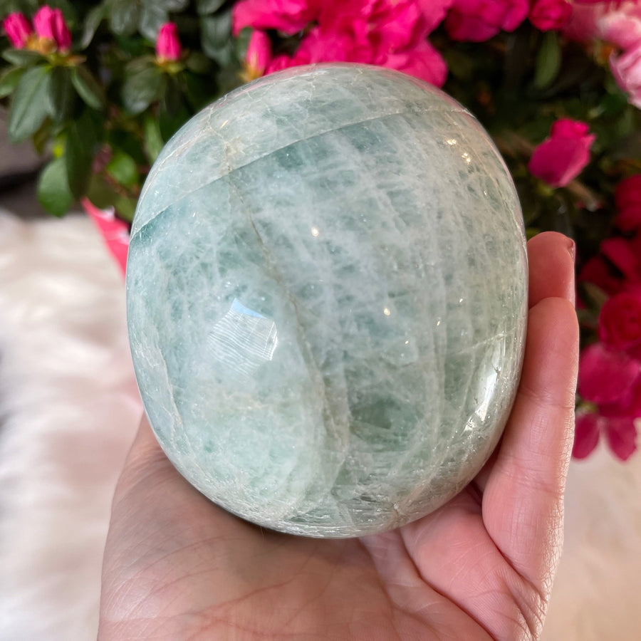 Aquamarine Crystal Skull Carved by Leandro de Souza
