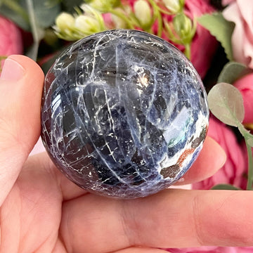 Natural Sodalite Crystal Sphere