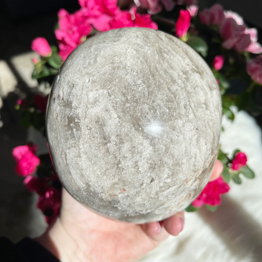 Special Layered Chlorite Magical Child Crystal Skull Carved by Leandro de Souza