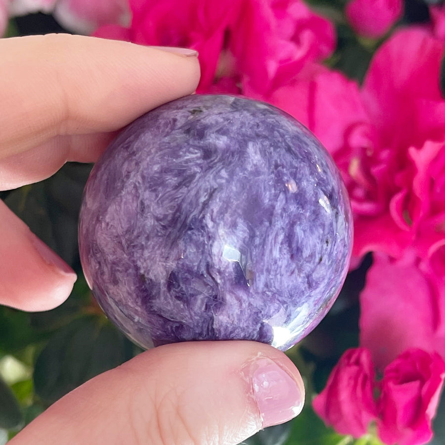 AAA Grade Charoite Crystal Sphere