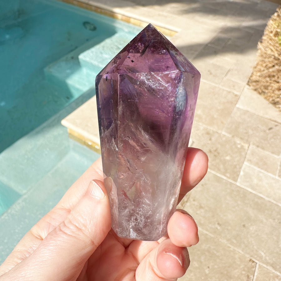 Ametrine Phantom Tower with Rainbows