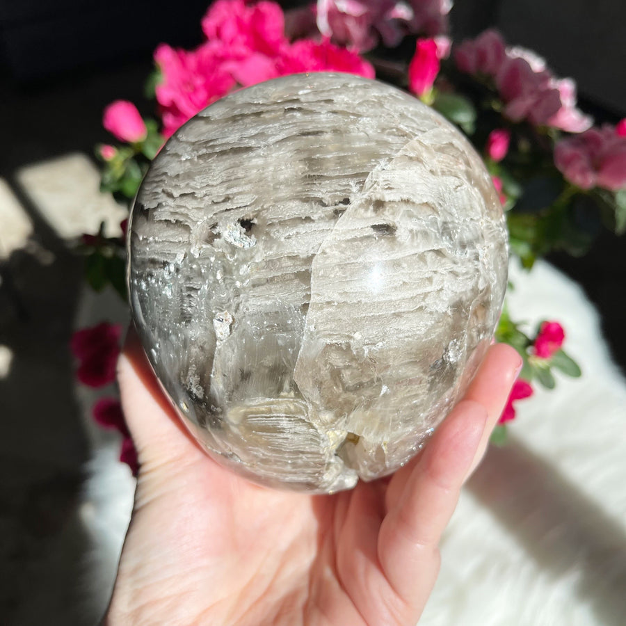 Special Layered Chlorite Magical Child Crystal Skull Carved by Leandro de Souza