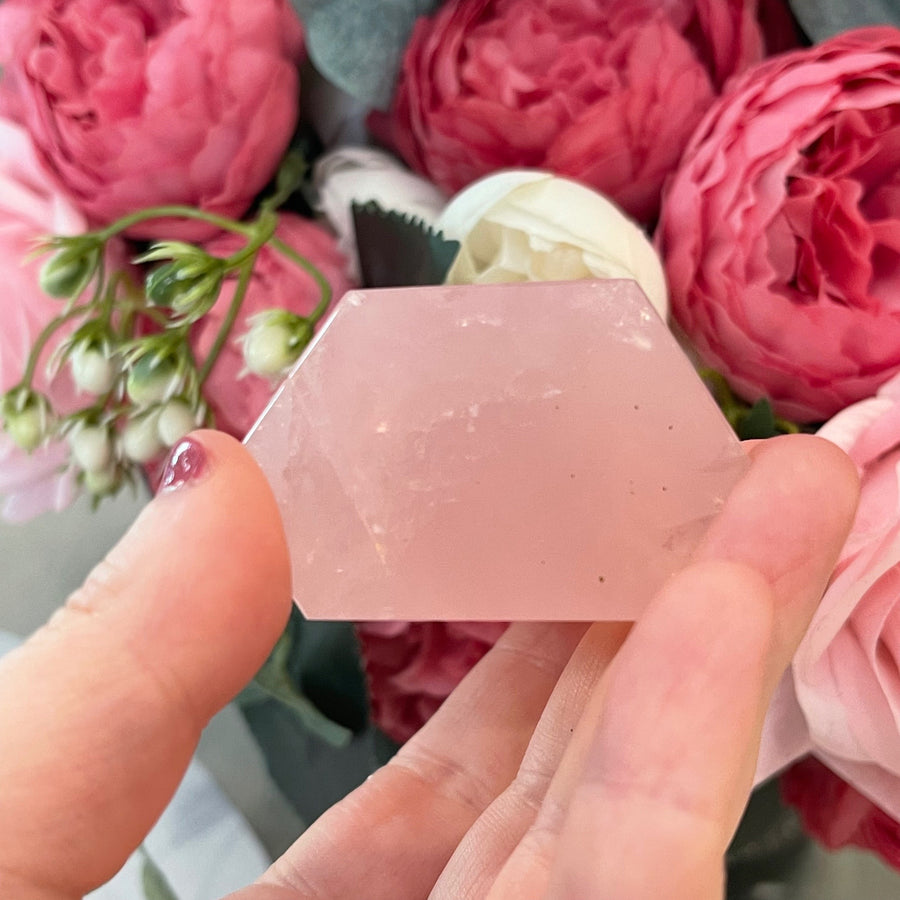 Rose Quartz Crystal Tower