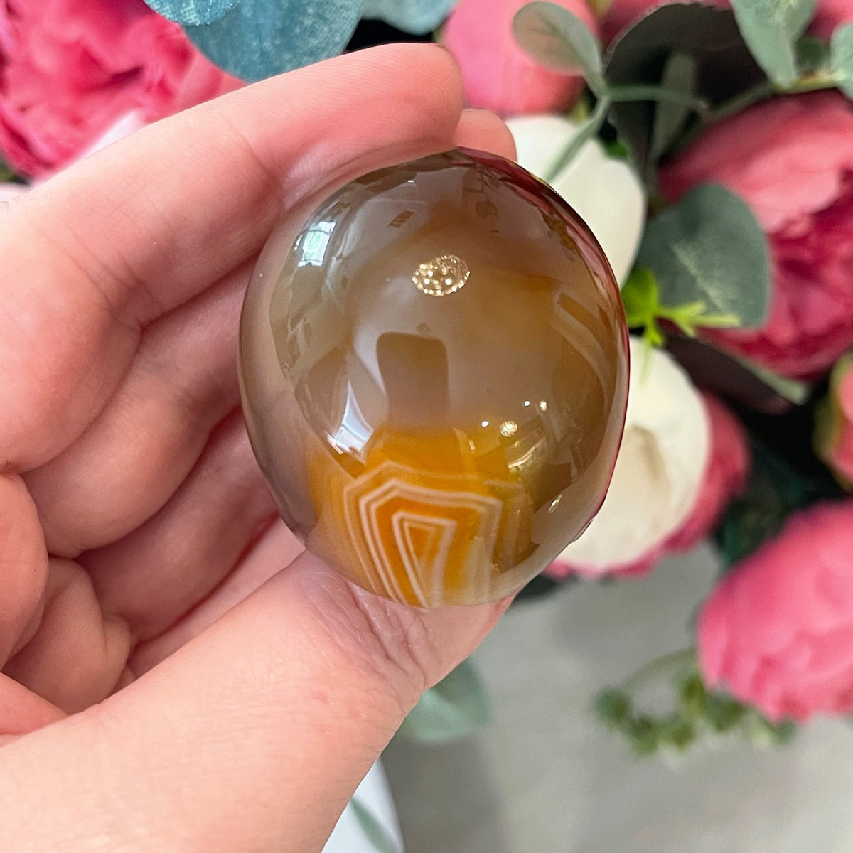Gemstone Carnelian Crystal Skull
