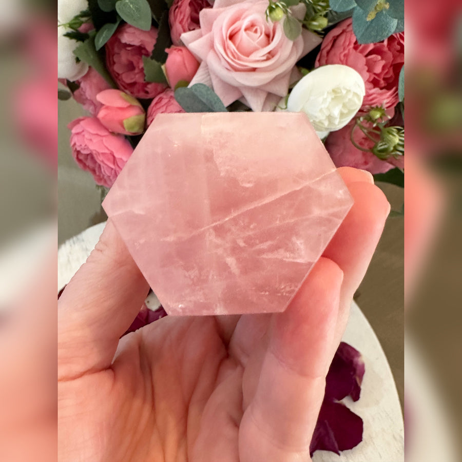 Rose Quartz Crystal Tower